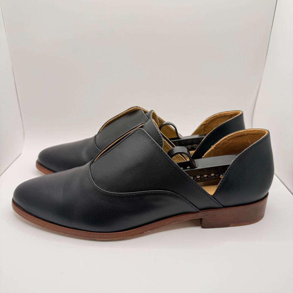 Nisolo Woman’s Emma d’Orsay Oxford 2.0 Black Leather Slip On‎ Shoes- Size 9.5